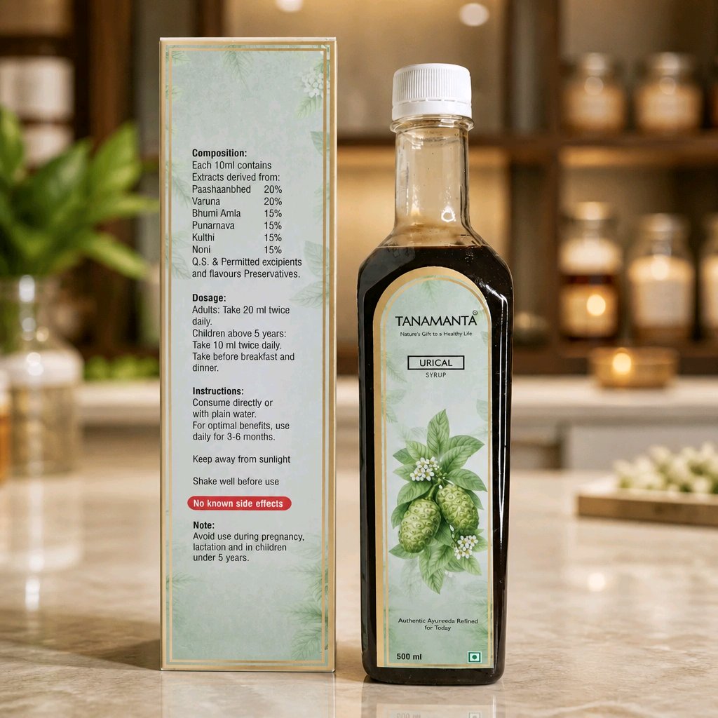 URICAL HERBAL SYRUP Supports Healthy Kidney & Bladder Function, Urinary Comfort & Prostate Wellness, Herbal Renal Syrup, AYUSH Certified
