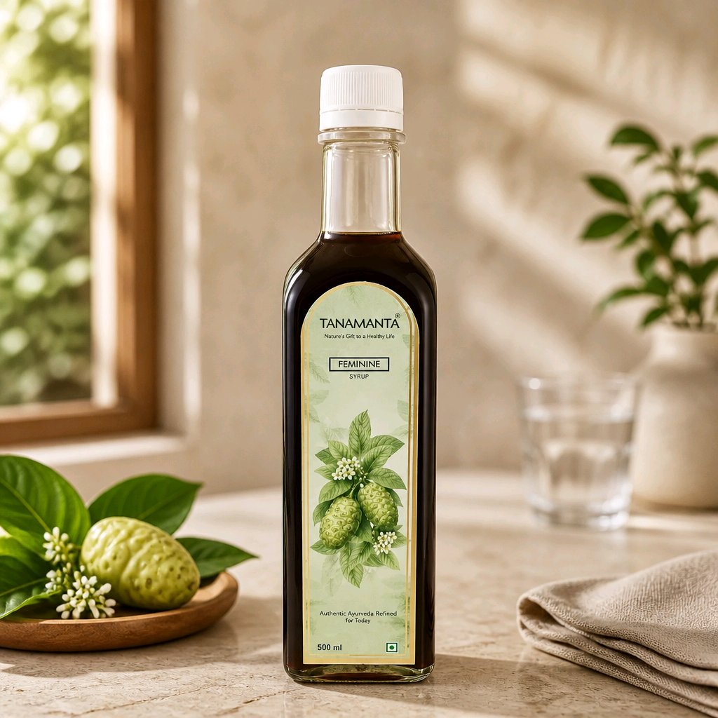FEMININE HERBAL SYRUP for Women, Ayurvedic Support for Menstrual Wellness, Hormonal Health & Immunity, Ashoka & Traditional Herbs,  AYUSH Certified