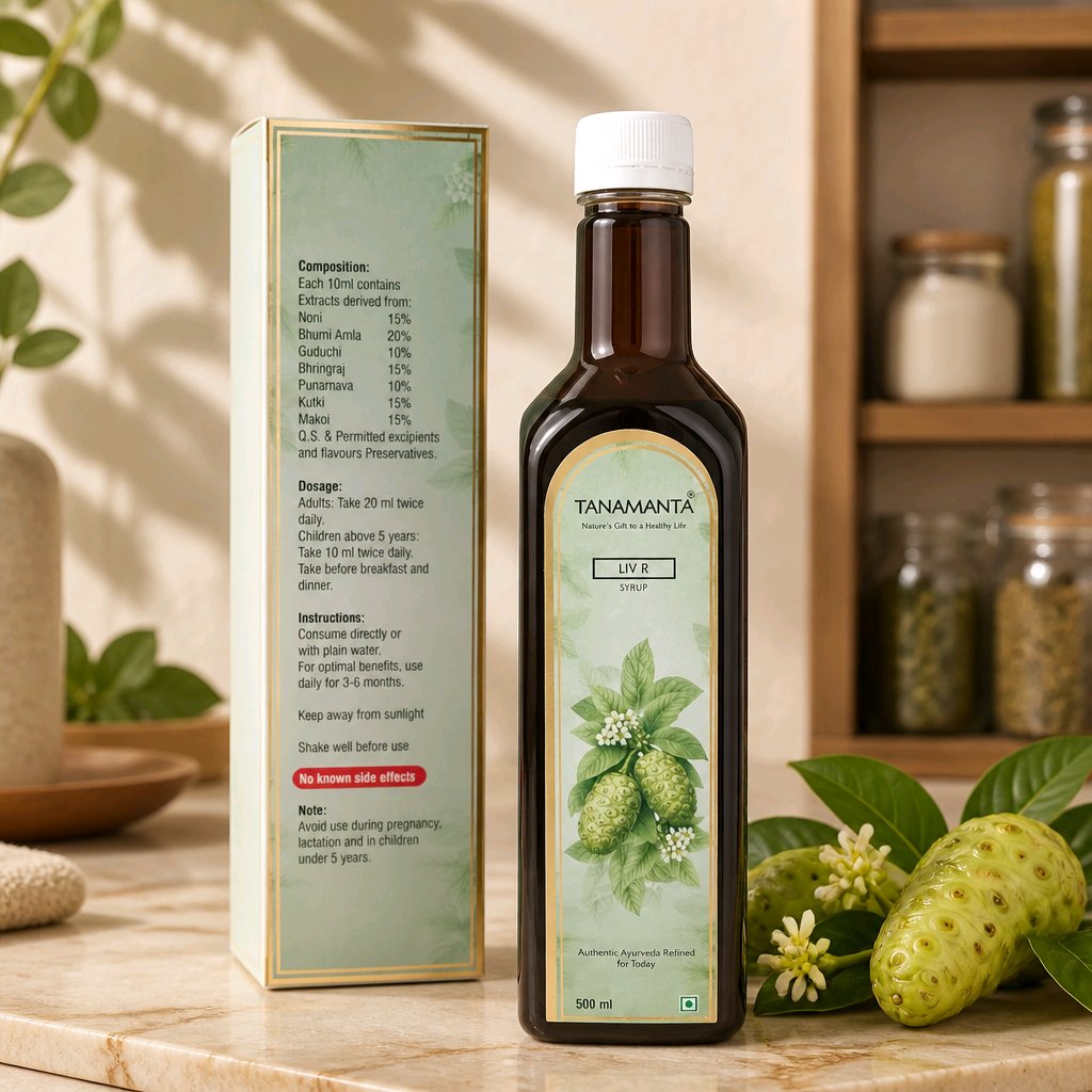 LIV R HERBAL SYRUP Ayurvedic Support for Liver Health, Digestive Wellness & Natural Detox, Promotes Appetite & Vitality, AYUSH Certified