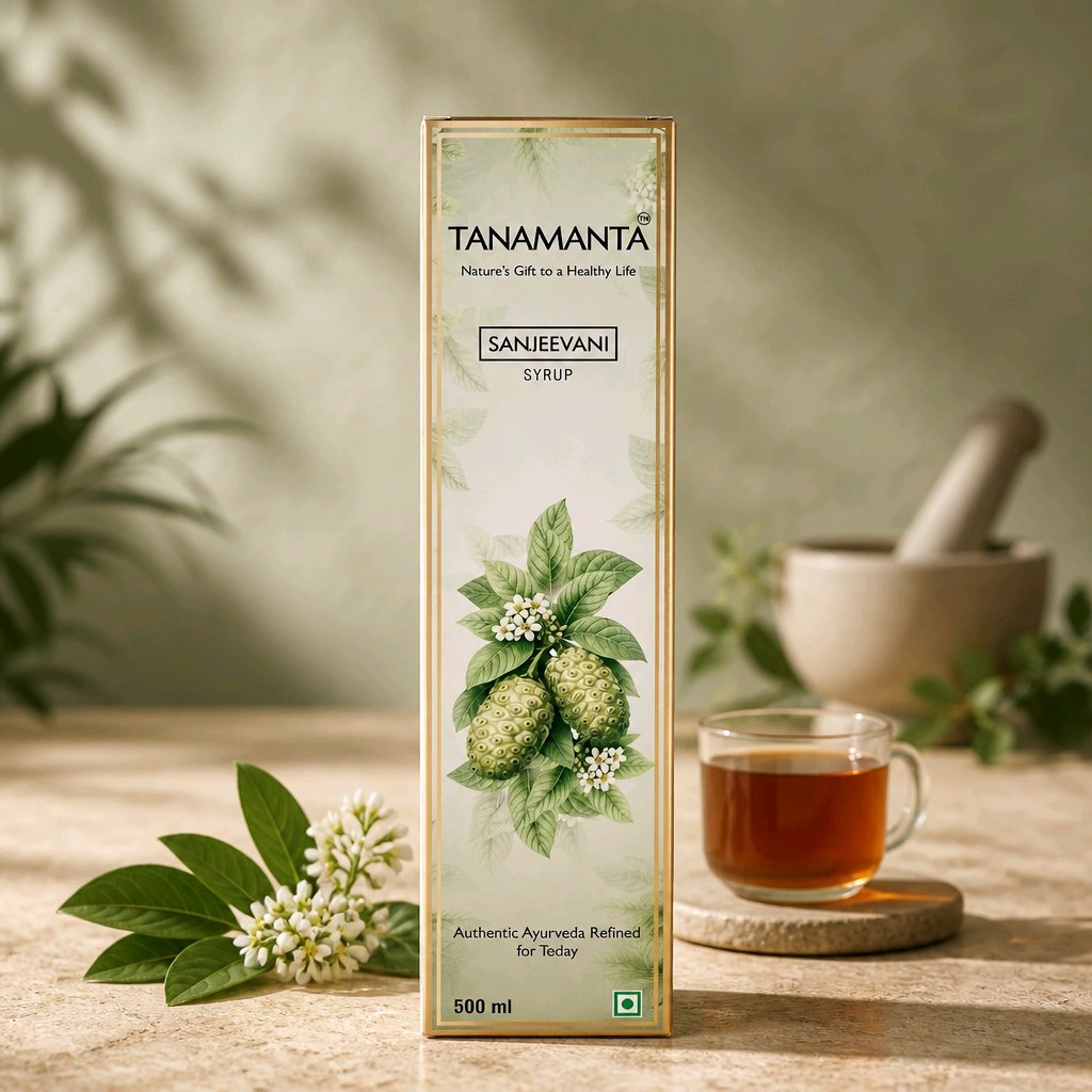 SANJEEVANI HERBAL SYRUP Support Boosts Immunity, Energy & Overall general health, Suitable for All Ages, Noni, Ashwagandha, Shatavari, AYUSH Certified