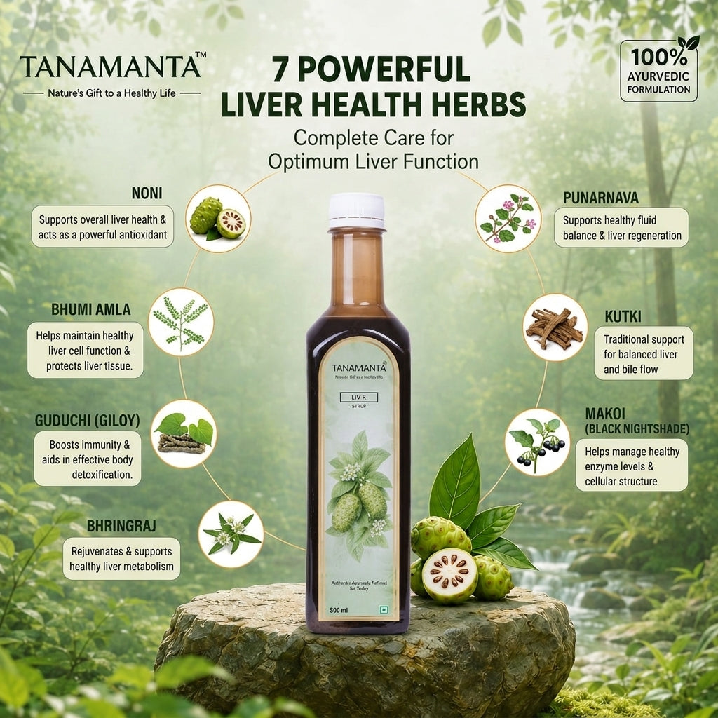 LIV R HERBAL SYRUP Ayurvedic Support for Liver Health, Digestive Wellness & Natural Detox, Promotes Appetite & Vitality, AYUSH Certified