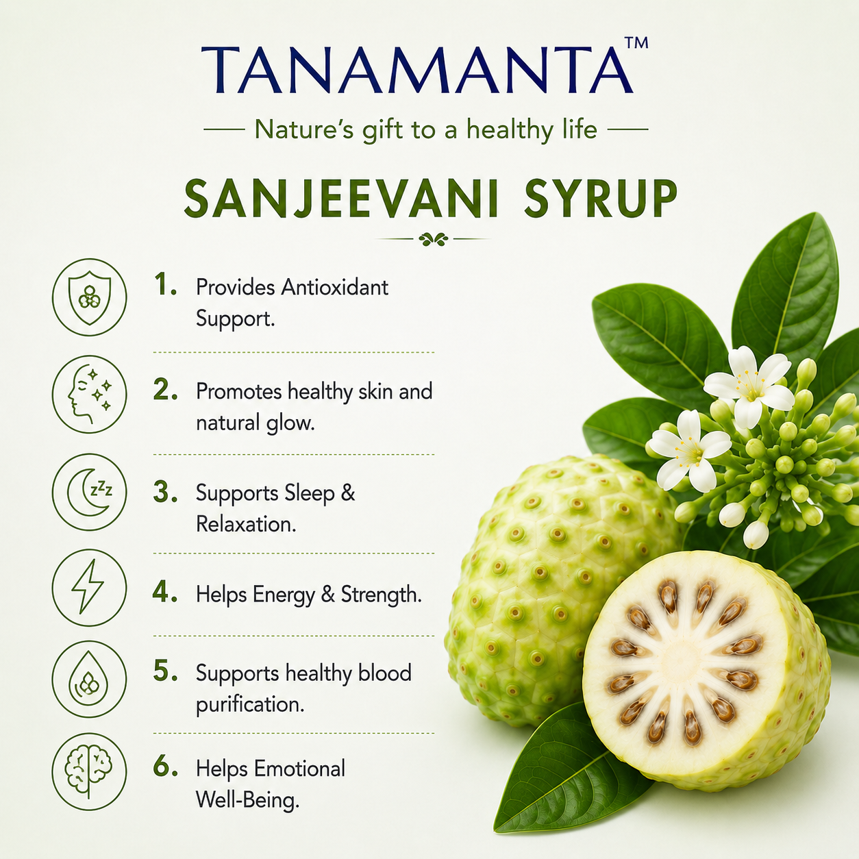 SANJEEVANI HERBAL SYRUP Support Boosts Immunity, Energy & Overall general health, Suitable for All Ages, Noni, Ashwagandha, Shatavari, AYUSH Certified