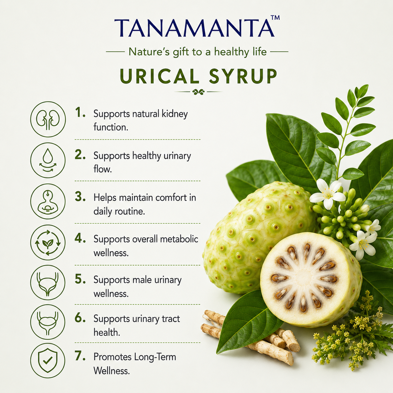 URICAL HERBAL SYRUP Supports Healthy Kidney & Bladder Function, Urinary Comfort & Prostate Wellness, Herbal Renal Syrup, AYUSH Certified