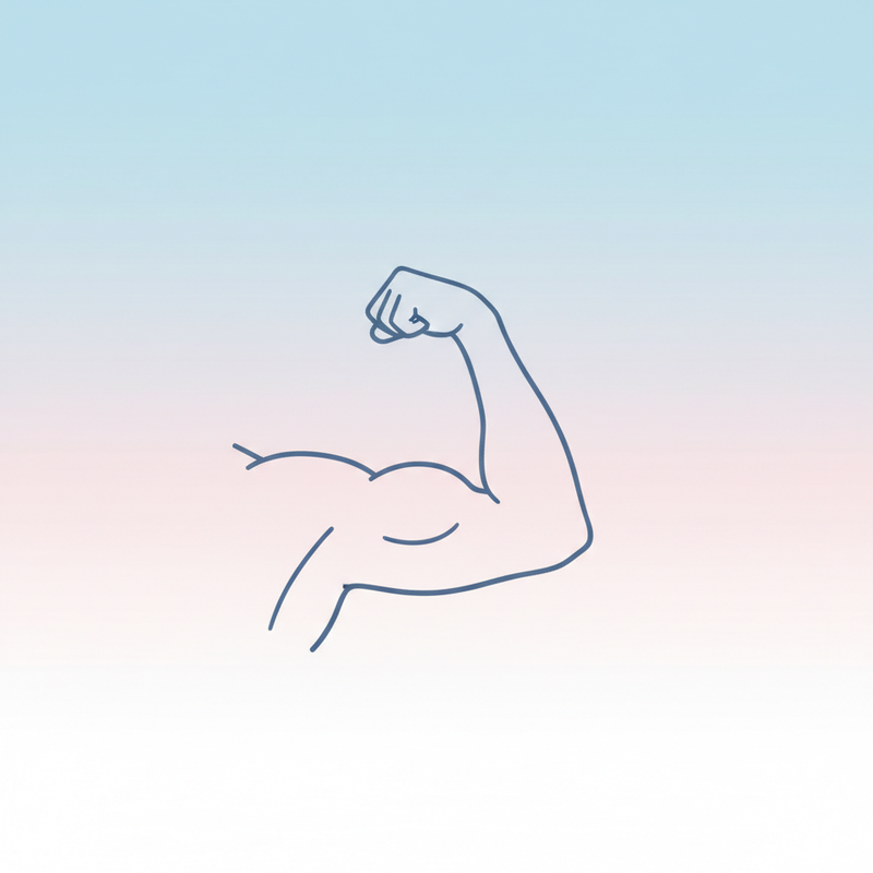 Bicep Outline - French Palette